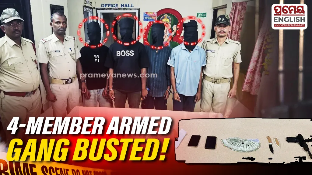 Four-member armed robbery gang arrested in Kandhamal’s Kotagarh

