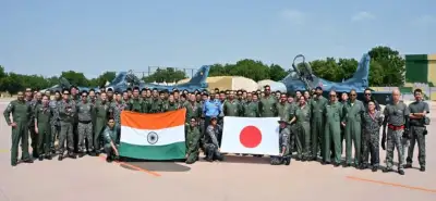 Indian Air Force Welcomes Japanese F-2 Fighter Jets for Joint Exercise Veer Guardian 2026