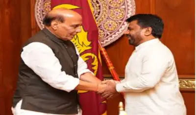 Rajnath Singh Meets Sri Lankan President in Colombo, Reaffirms India’s Commitment to Shared Progress