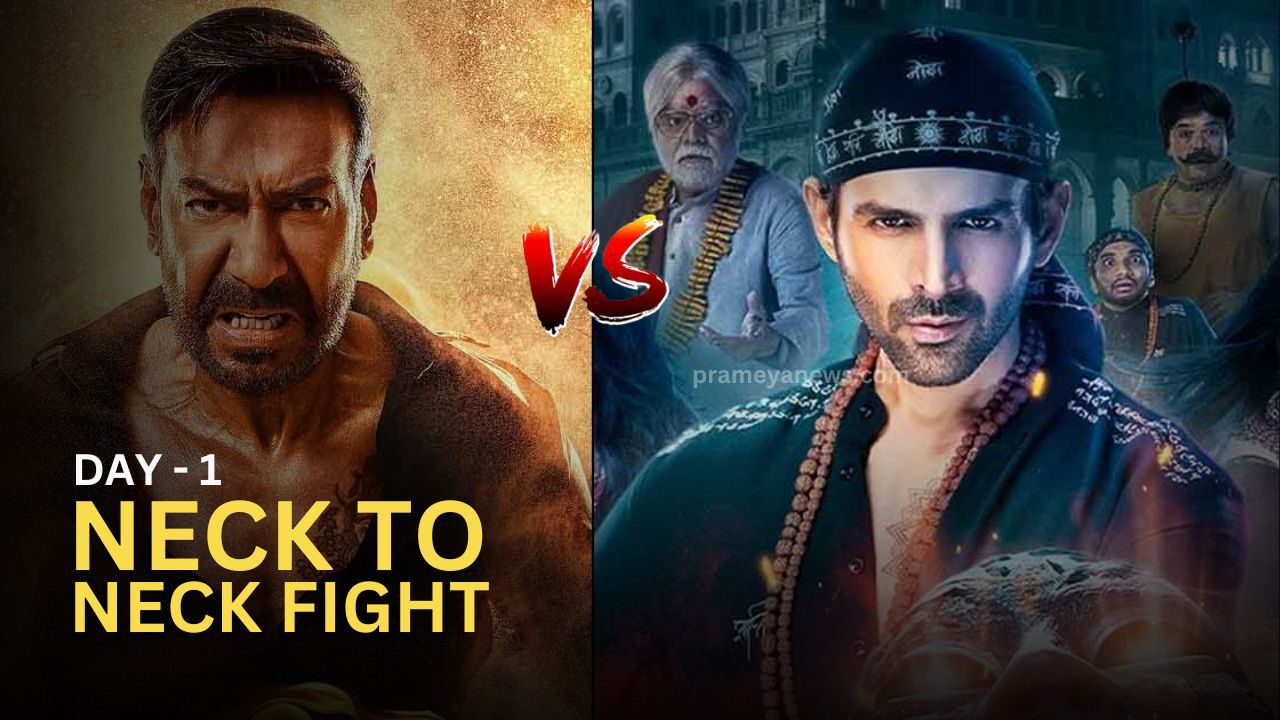 Singham again vs Bhool bhulaiyaa 3: Day 1 collection - Prameya English