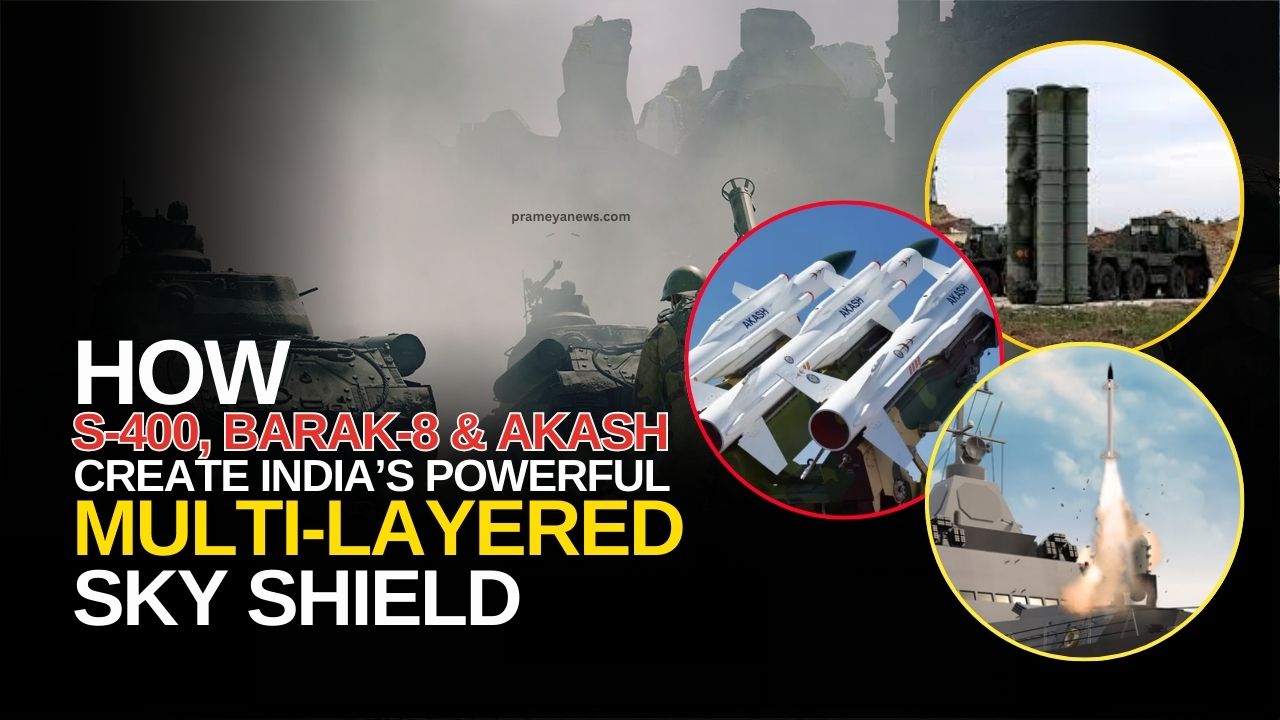 Know how S-400, Barak-8, and Akash Form a Multi-Tiered Aerial Defence form the India’s Sky Shield