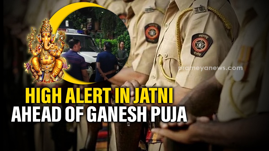 High Alert in Jatni Ahead of Ganesh Puja