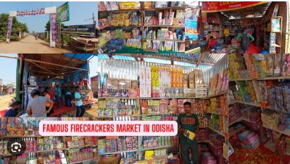 Diwali: Odisha’s Jatani Crackers Market Booms with Festive Spirit