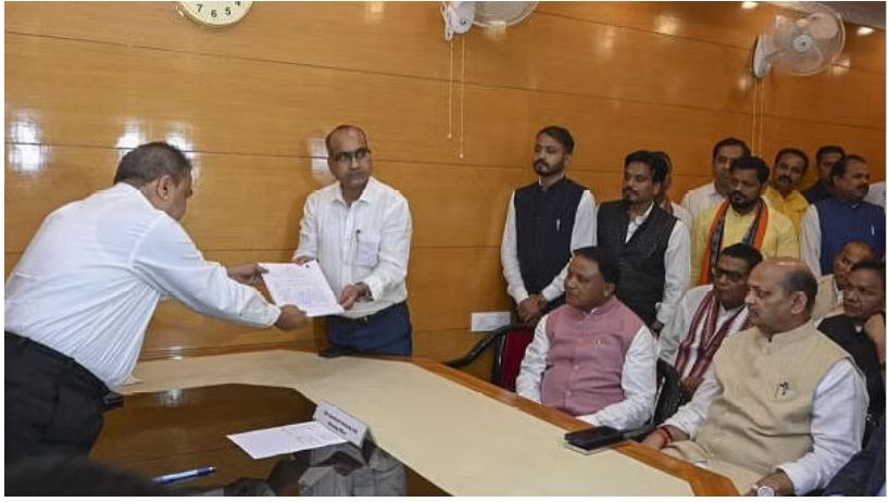 Odisha: BJP leader Sujeet Kumar files nomination for Rajya Sabha by-poll
