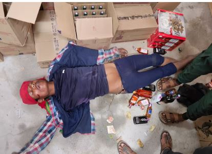 Hilarious: Man breaks into liquor store to steal, but ends up falling asleep after drinking