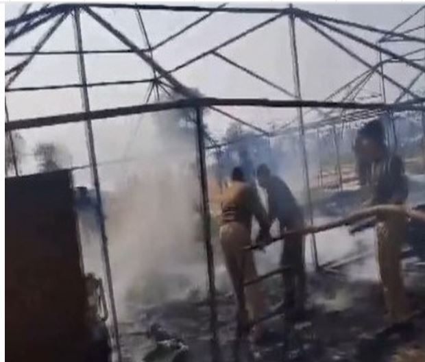 Maha Kumbh: Fire breaks out in unauthorised tents in prayagraj, doused later