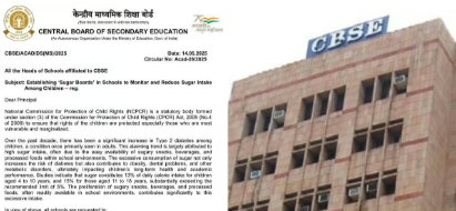 CBSE directs schools to form 'Sugar Boards' to curb students' sugar intake