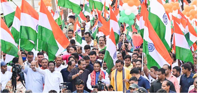 Odisha CM Majhi inaugurates Tiranga Yatra in Bhubaneswar