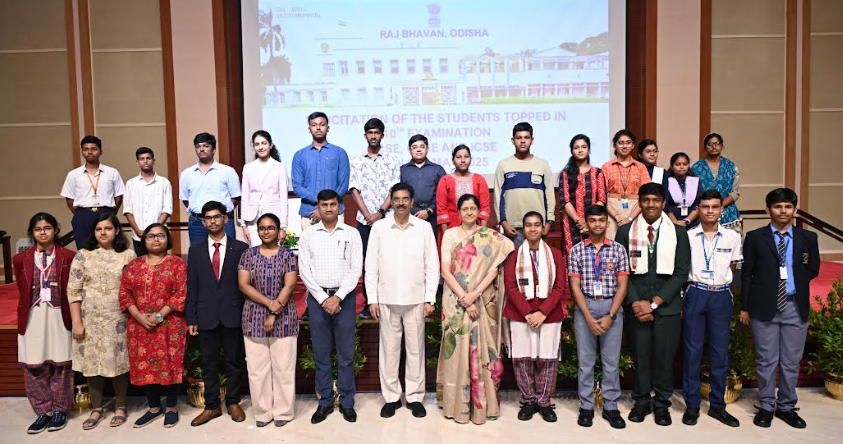 Odisha Governor felicitates Matric Toppers, urges them to be responsible citizens