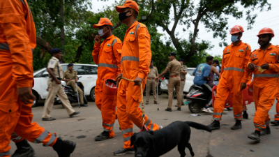 NDRF resumes search operation  for survivors at Air India crash site in Ahmedabad