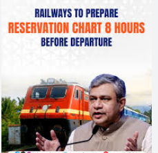 Indian Railways to prepare reservation charts 8 hours before departure of train