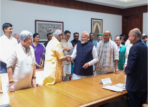 NDA’s CP Radhakrishnan Files VP Nomination | PM Modi Backs
