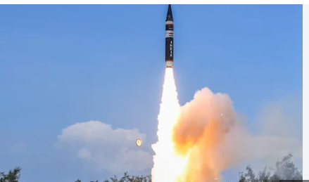  Agni-5 ballistic missile successfully test-fires from Odisha’s Chandipur