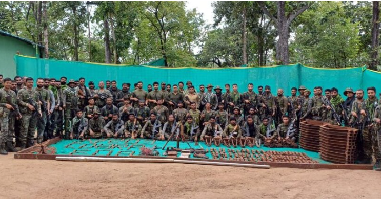 Massive cache of Maoist arms and explosives seized in Chhattisgarh’s Sukma