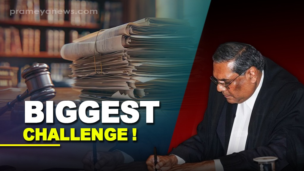 What big challenge before 51st Chief Justice of India Sanjiv Khanna?