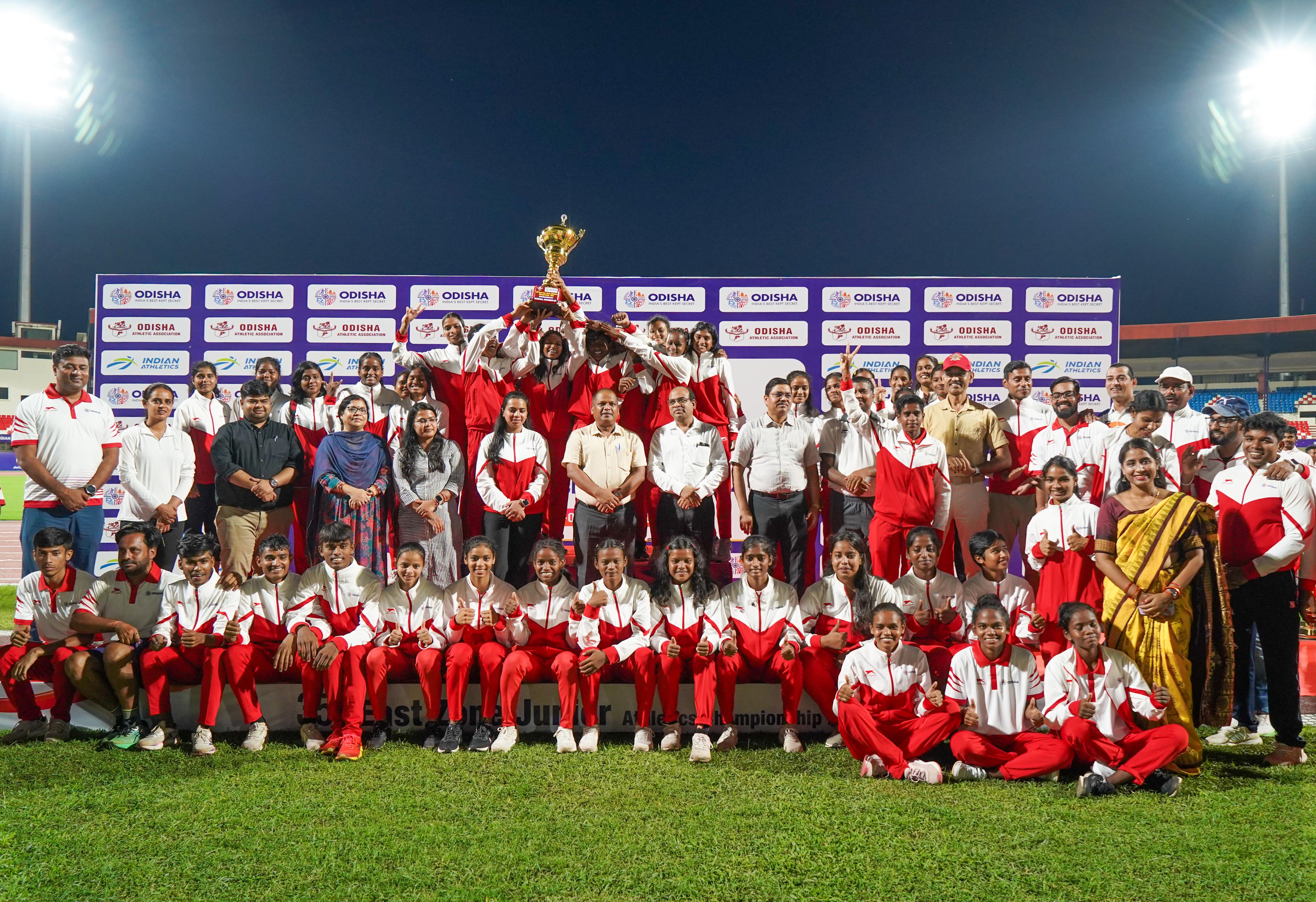 West Bengal emerges overall champions of the East Zone Junior Athletics meet