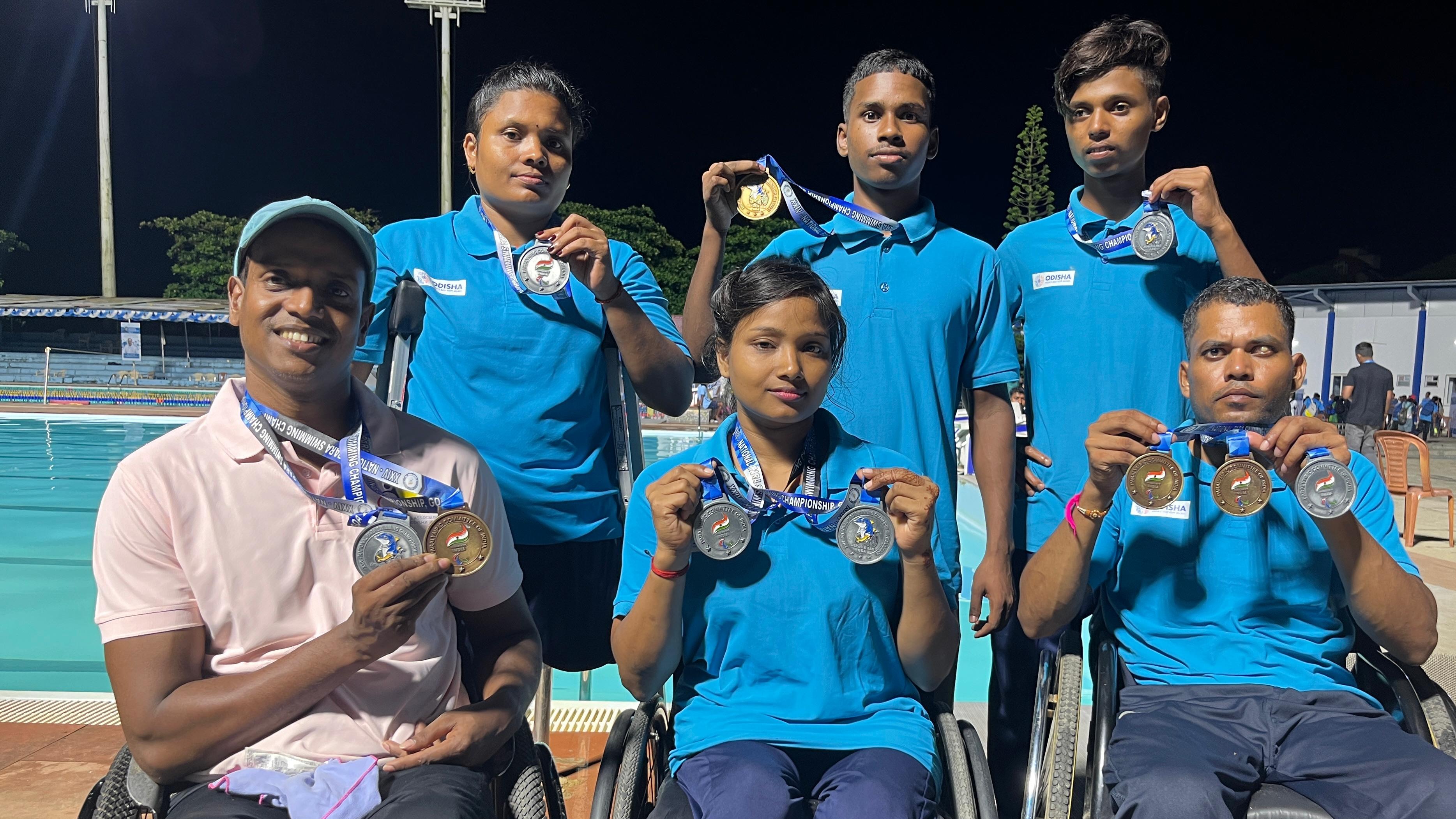Odisha shines in National Para Swimming Championships