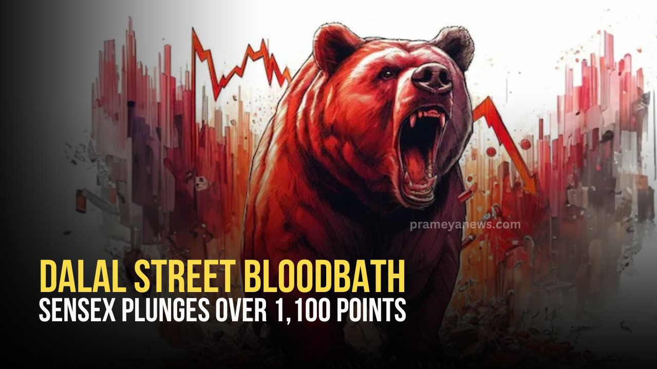 Dalal Street Bloodbath: Sensex Plunges Over 1,100 Points