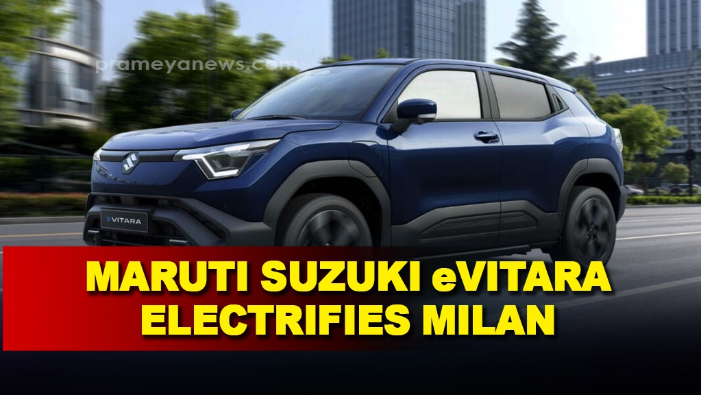 Maruti Suzuki Unveils eVitara Electric SUV in Milan
