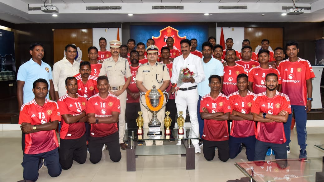 Commissionerate Police Team-A wins State Police Football meet