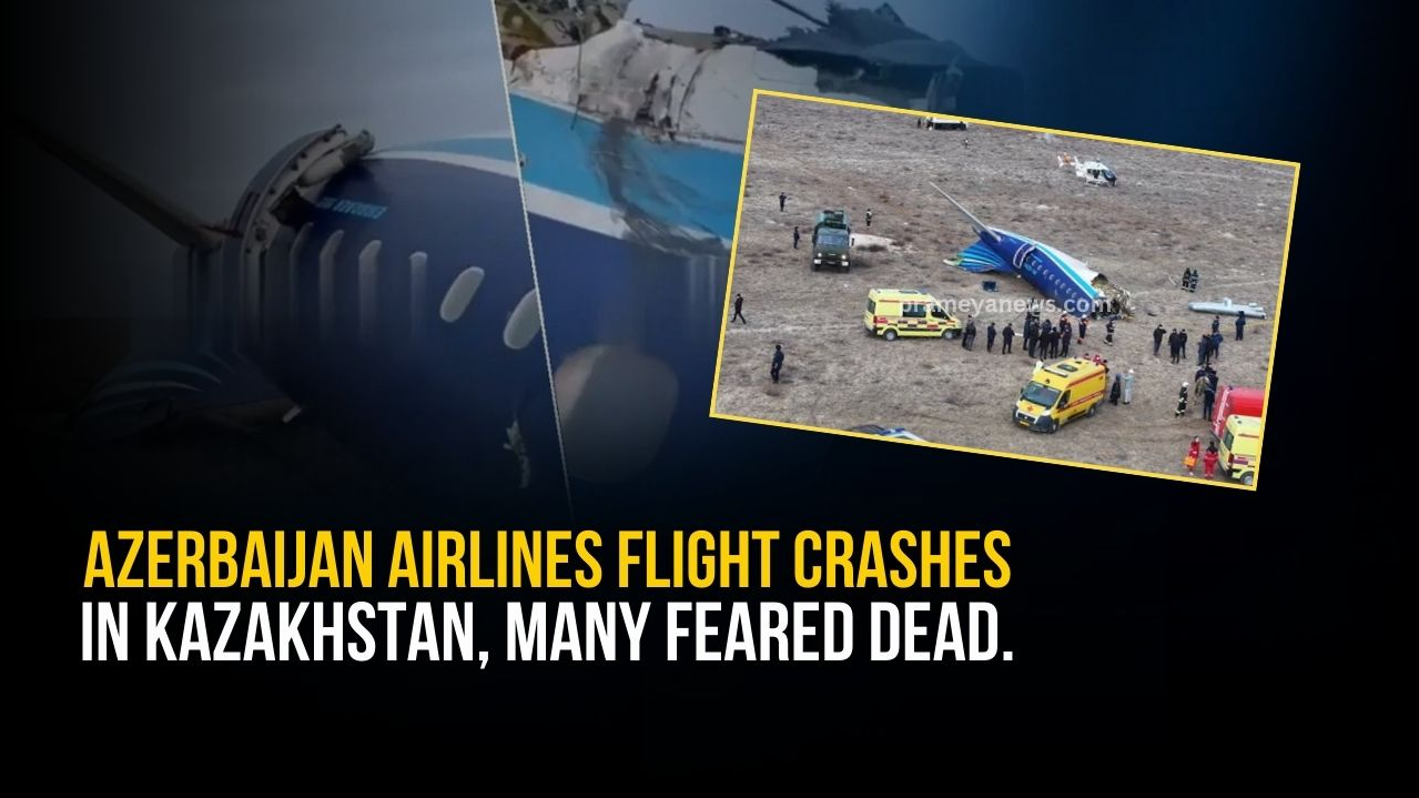 Tragedy in the Sky: Azerbaijan Airlines flight crashes near Kazakhstan, many feared dead