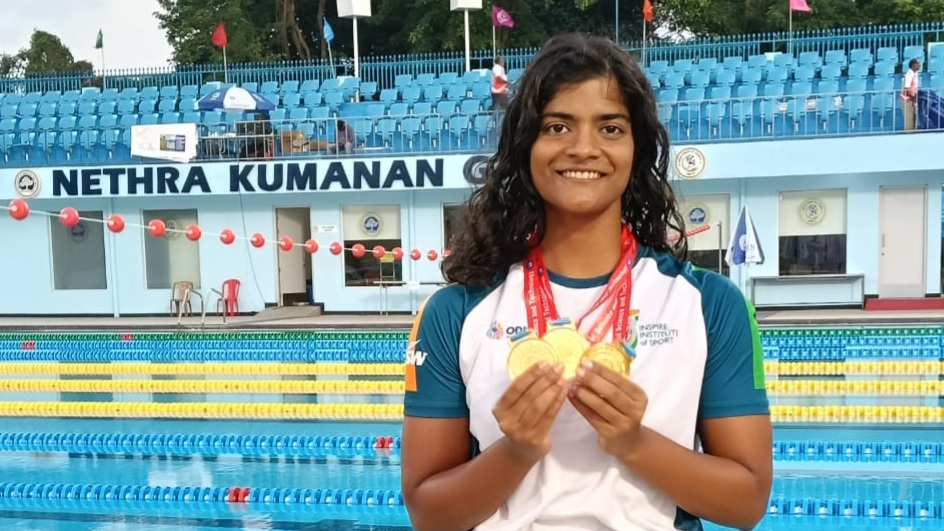 Pratyasa bags hattrick gold in All India University meet