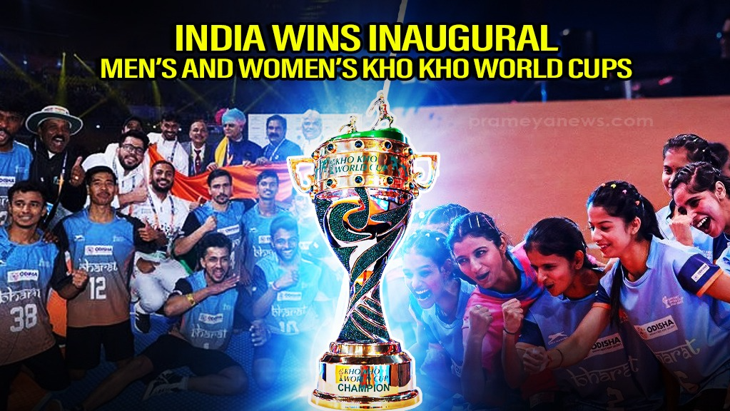 India lifts both Men and Women Inaugural Kho Kho World cup
