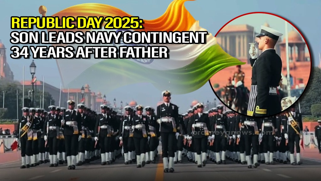 Proud Moments of Republic Day 2025: Son Commands Navy Contingent 34 Years after Father - A Naval Legacy Sails 