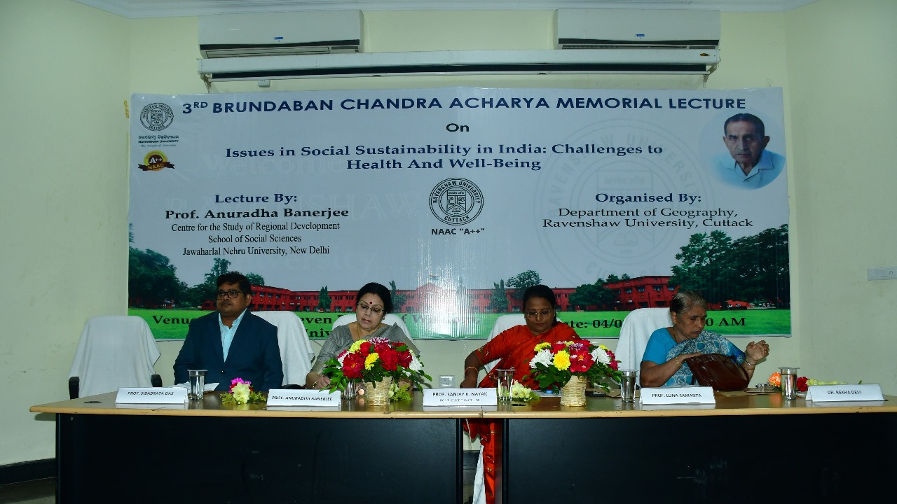 Ravenshaw University Hosts 3rd Brundaban Chandra Acharya Memorial Lecture: A Geography Legend Remembered