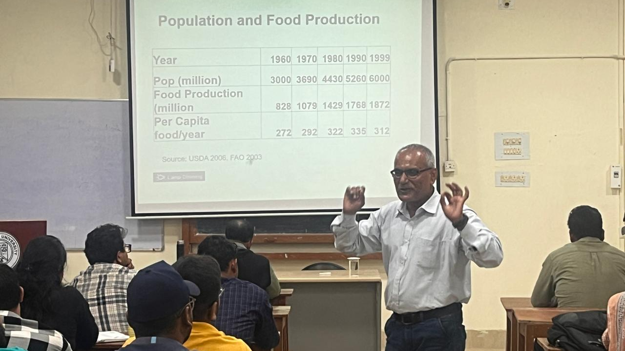 People, Planet, Plate: Prof. Das lecture on Food Security in a Crowded World 