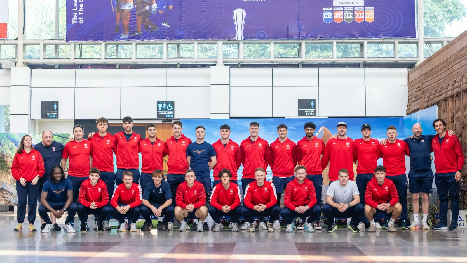 Upbeat England Men’s Hockey Team arrives in Bhubaneswar for FIH Pro League 2024-25