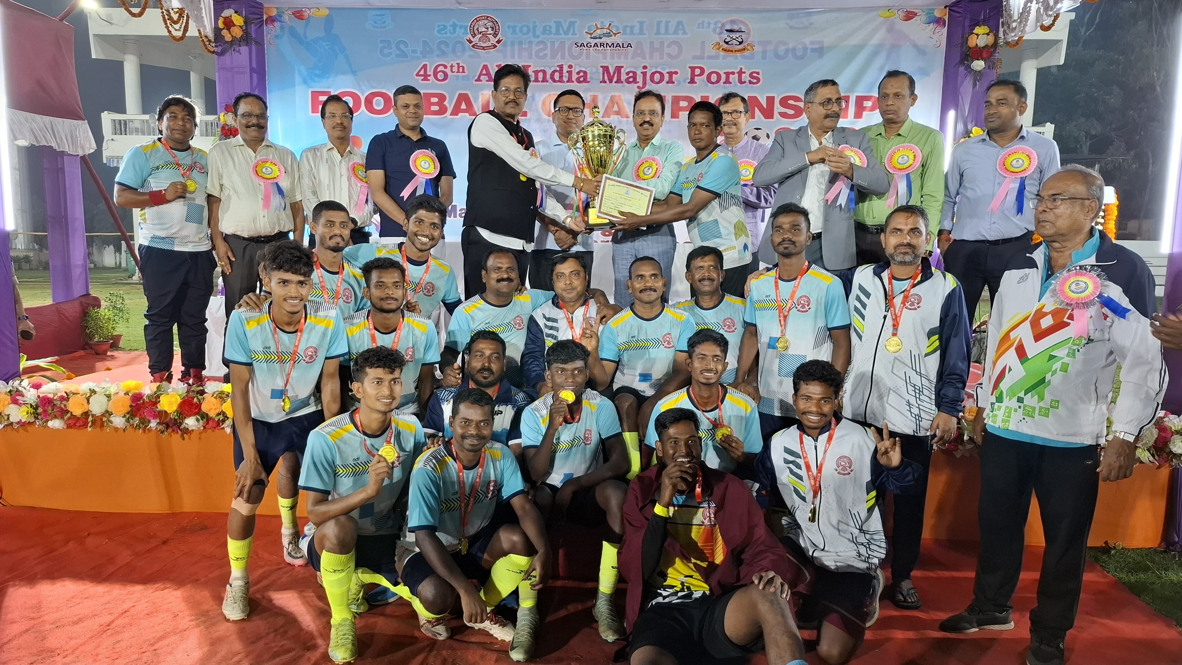 Paradip Port emerges 46th All India Major Port Football Champion 2024-25 