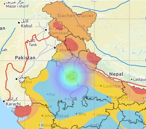 Delhi Earthquake: 4.0 Magnitude with epicenter in Dhaula Kuan