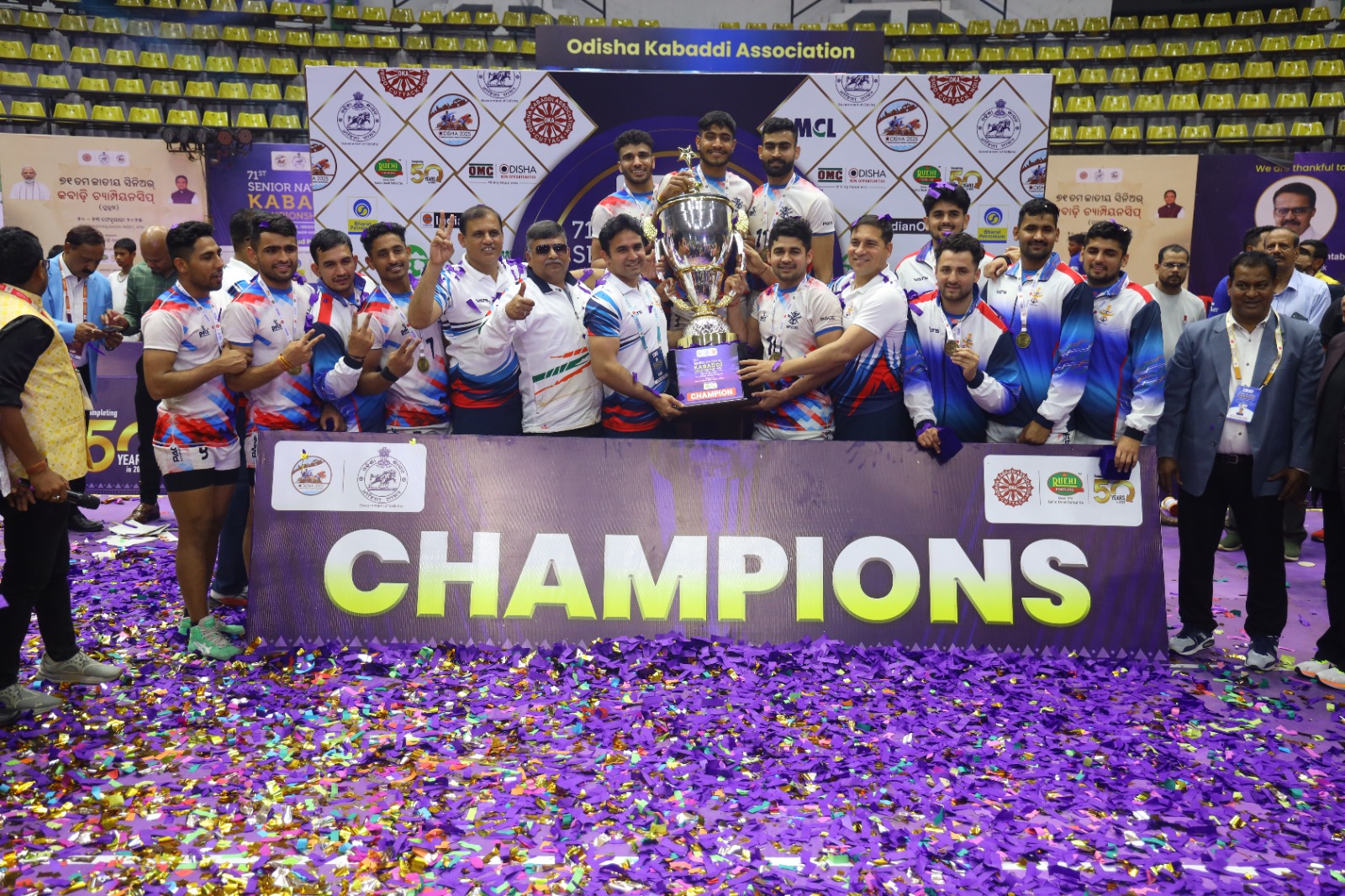 Services clinch 71st Senior National Men's Kabaddi Championship title 