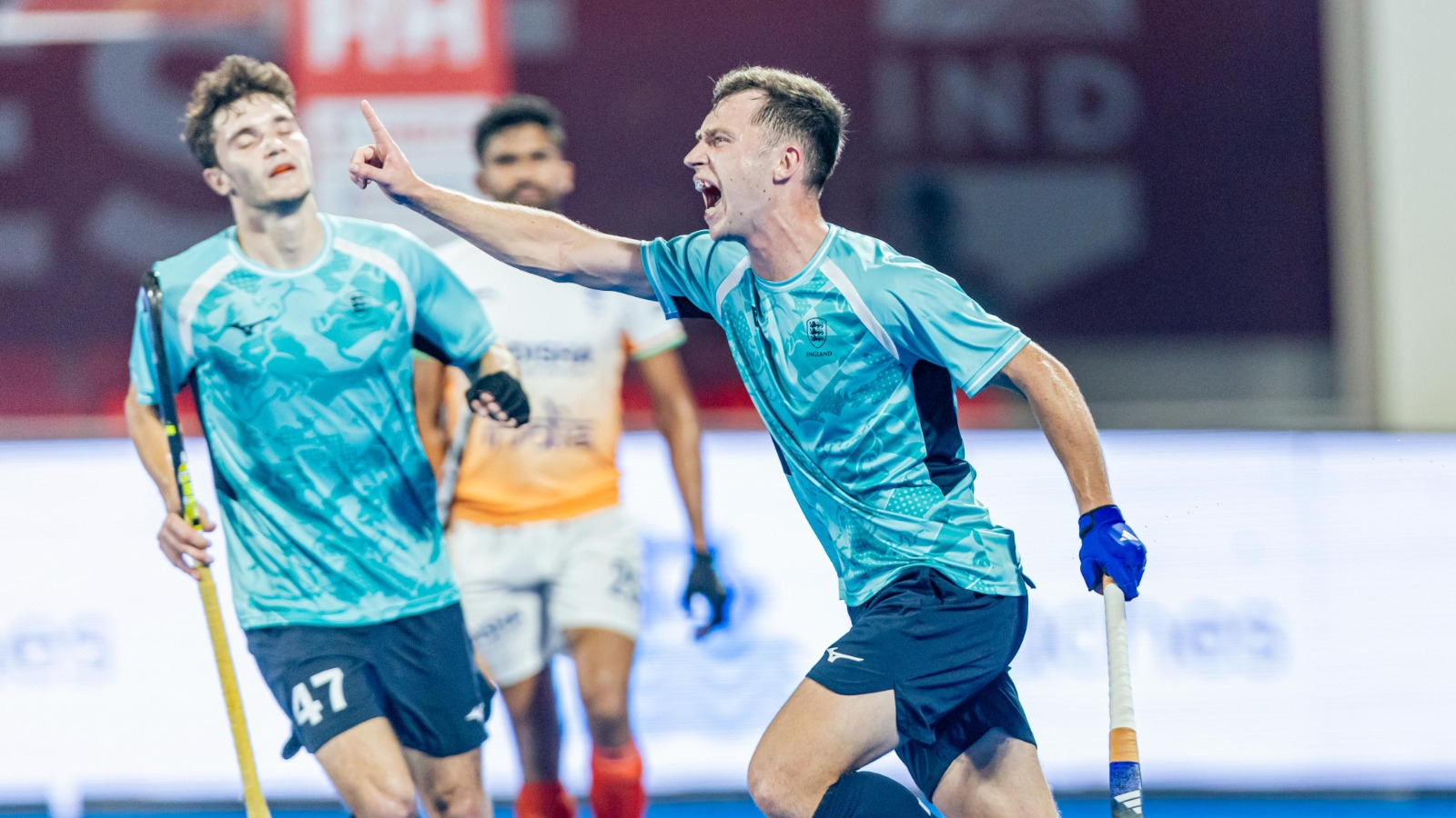 Sam Ward's Brace Leads England to 3-2 Win Over India in FIH Pro League
