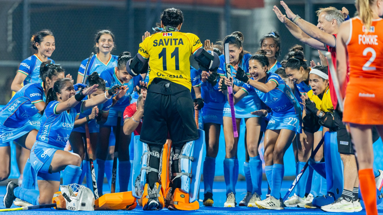India beat World No.1 Netherlands 2-1 in shootout in FIH Hockey Pro League Women