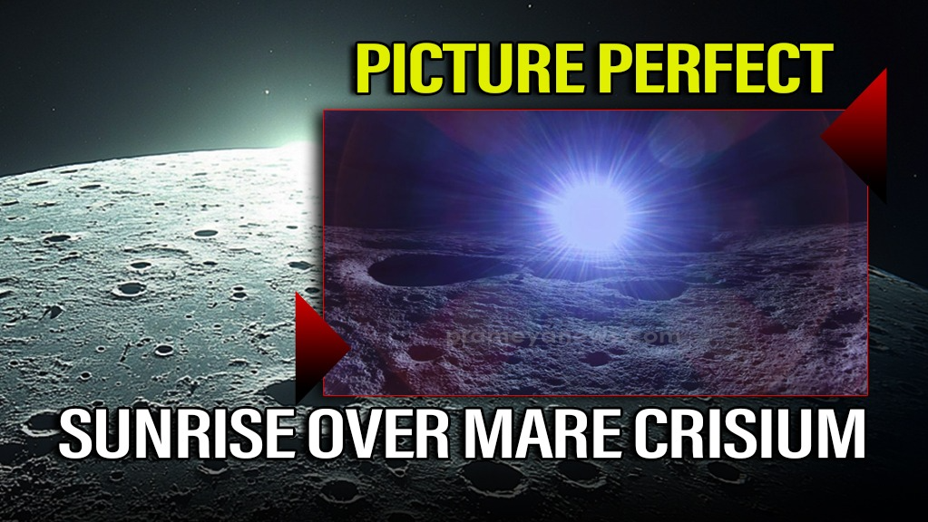 Picture perfect: Sunrise on the Sea of Crises aka Mare Crisium