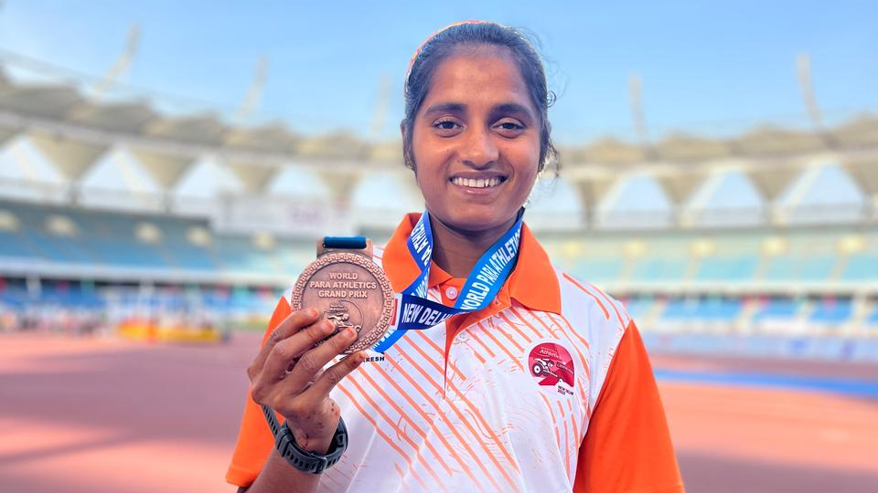 Jayanti wins bronze in the World Para Athletics Grand Prix 2025