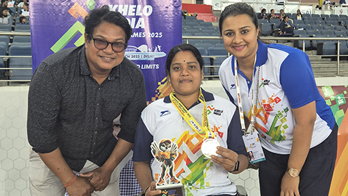Suchitra with gold create NMR in Women’s Javelin at Khelo India Para Games