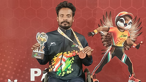 Gautam bags bronze for Odisha in the Khelo India Para Games 2025
