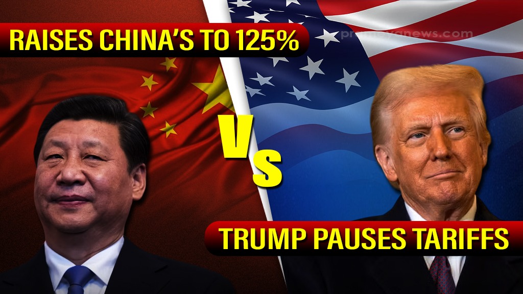 Trump Hits Pause on Reciprocal Tariffs for 75+ Nations for 90 Days, Hikes China Rate to 125%