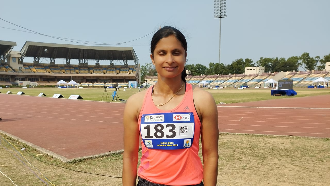 Srabani bags double gold medals in Open Athletics meet