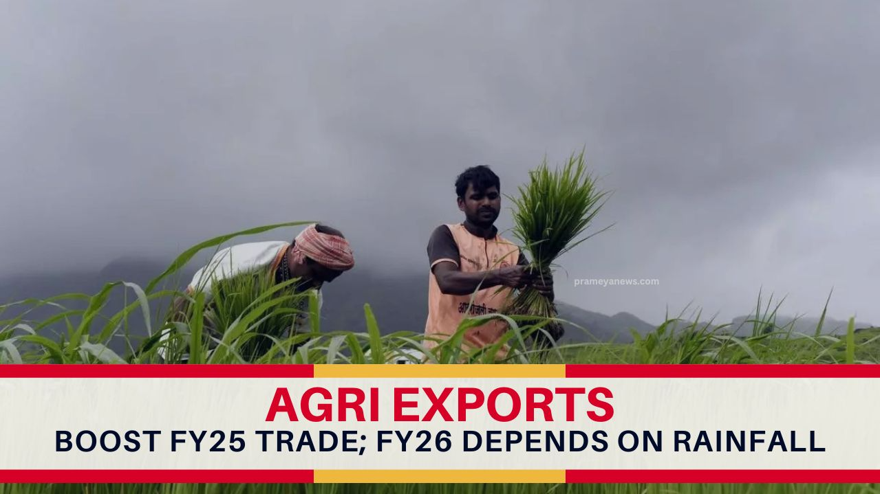 India's Agri Exports Provide cushion to FY25 Trade Balance but FY26 Trade & Inflation depends on Rainfall