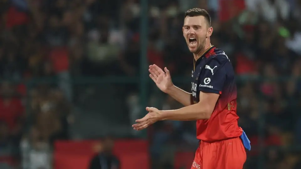 Hazlewood bowling seals RCB's Thrilling Home Victory over RR