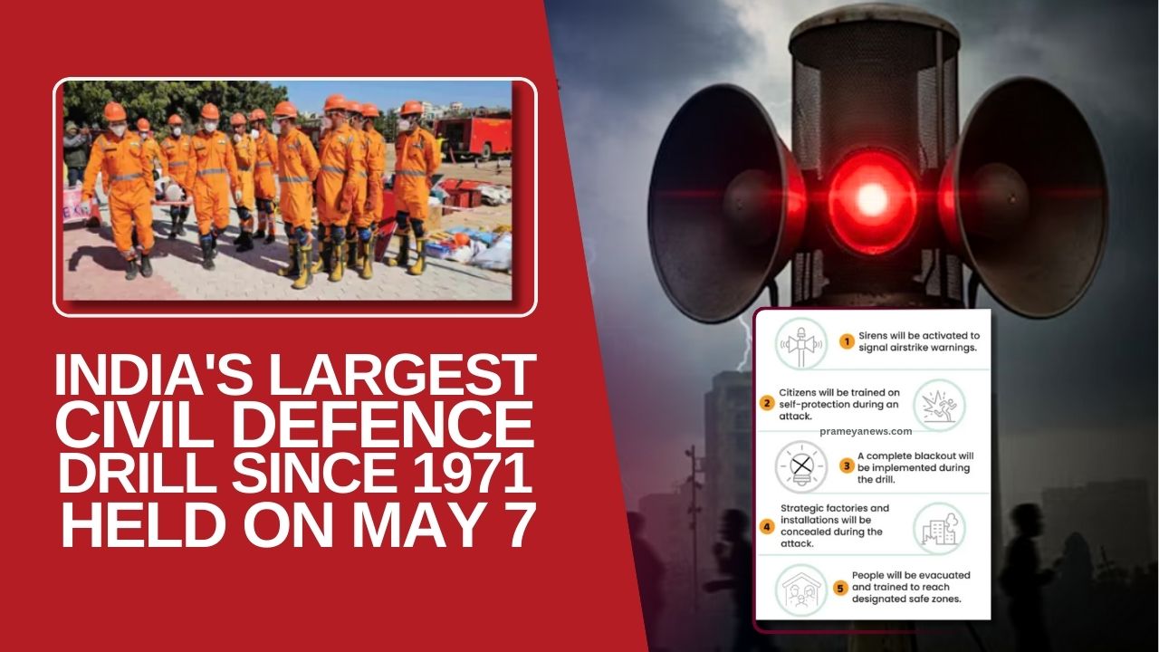 India's Biggest Civil Defence Drill Since 1971 on May 7