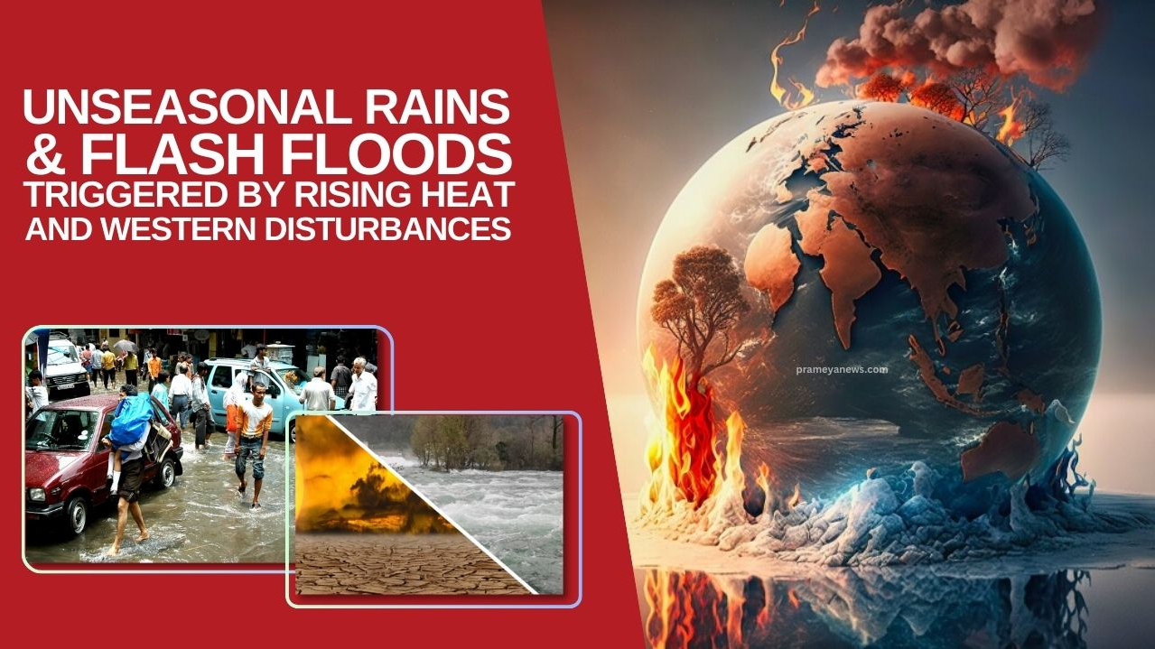 Rising Global Temperatures and Erratic Western Disturbances are triggering unseasonal rains & Flash Flood
