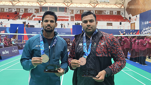 Odisha Para Badminton players win 2 bronze medals at Dubai