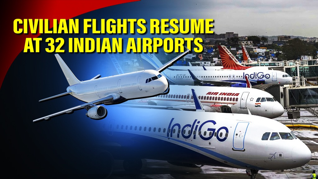 India Reopens 32 Airports in North and West, after India-Pakistan De-escalation