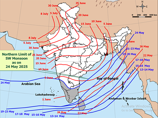 Weather Update: Monsoon Sets In Over Kerala Ahead of Schedule, Heavy Showers Forecast for West Coast, North India Sizzles
