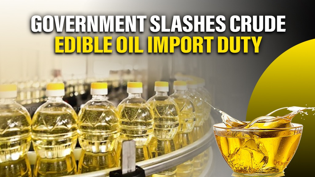 Government Slashes Crude Edible Oil Import Duty; Aims to Ease Prices, Support 'Make in India' for Refiners